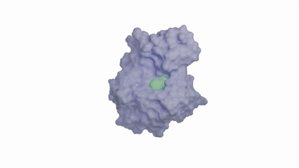 Rotating 3D Molecular Structure